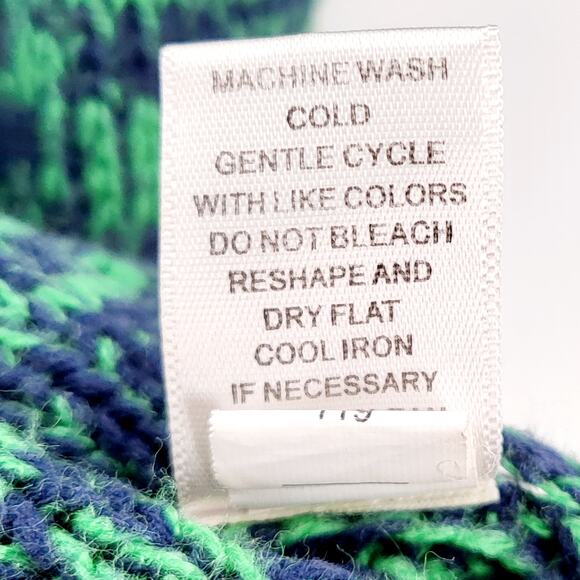 Spense Knits Green & Blue Long-sleeve Open Front Pockets Cardigan Women’s Sz M - Picture 7 of 7